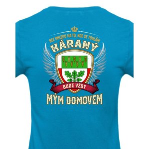 Dámské tričko obec Káraný  - vlastenecké tričko