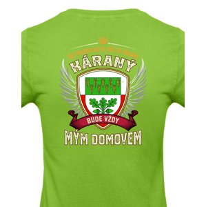 Dámské tričko obec Káraný  - vlastenecké tričko