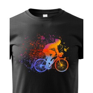 Dětské cyklistické tričko s potiskem cyklisty - tričko pro cyklisty