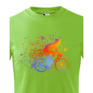 Dětské cyklistické tričko s potiskem cyklisty - tričko pro cyklisty