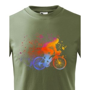 Dětské cyklistické tričko s potiskem cyklisty - tričko pro cyklisty
