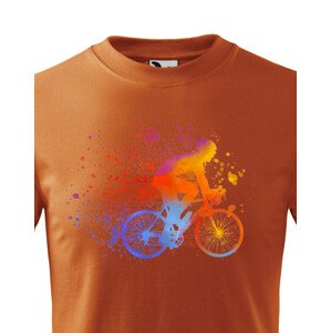 Dětské cyklistické tričko s potiskem cyklisty - tričko pro cyklisty