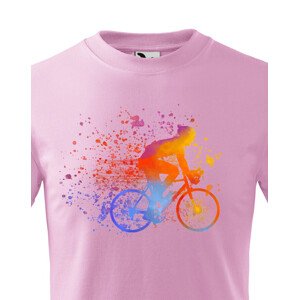 Dětské cyklistické tričko s potiskem cyklisty - tričko pro cyklisty