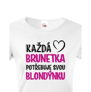 Dámské tričko pro nerozlučné duo – Brunetka & Blondýnka
