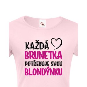 Dámské tričko pro nerozlučné duo – Brunetka & Blondýnka