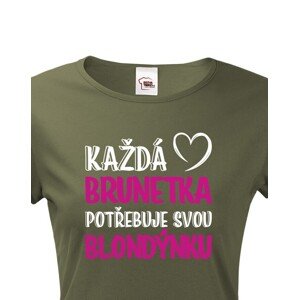 Dámské tričko pro nerozlučné duo – Brunetka & Blondýnka