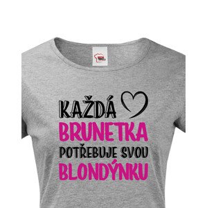 Dámské tričko pro nerozlučné duo – Brunetka & Blondýnka