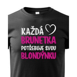 Dětské tričko pro nerozlučné duo – Brunetka & Blondýnka