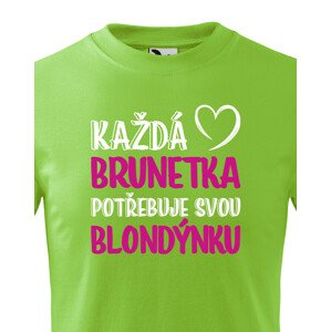 Dětské tričko pro nerozlučné duo – Brunetka & Blondýnka