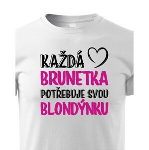 Dětské tričko pro nerozlučné duo – Brunetka & Blondýnka