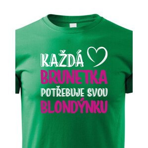Dětské tričko pro nerozlučné duo – Brunetka & Blondýnka