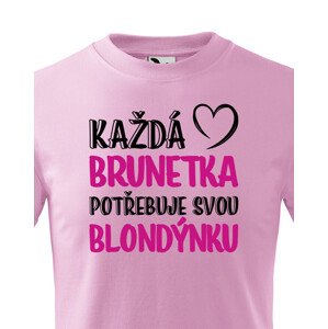 Dětské tričko pro nerozlučné duo – Brunetka & Blondýnka