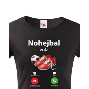 Dámské tričko s motivem Nohejbal volá
