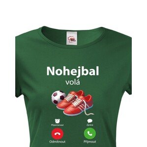 Dámské tričko s motivem Nohejbal volá