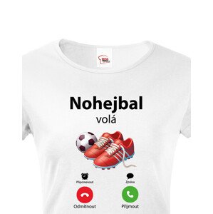 Dámské tričko s motivem Nohejbal volá