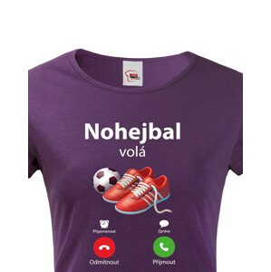 Dámské tričko s motivem Nohejbal volá