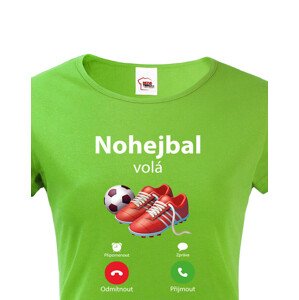 Dámské tričko s motivem Nohejbal volá
