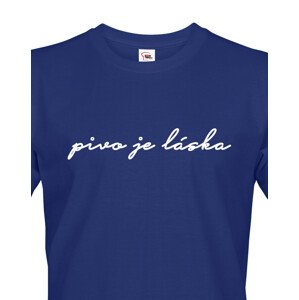 Pánské tričko s potiskem Pivo je láska - skvělé na fesťák, nebo jen tak na běžné nošení