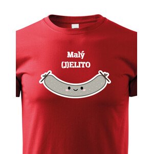 Vtipné dětské tričko s potiskem Malý (J)ELITO