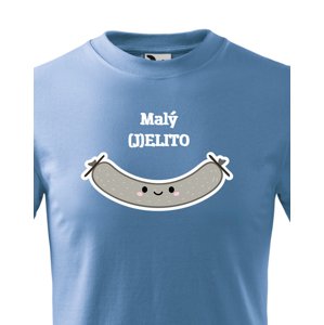 Vtipné dětské tričko s potiskem Malý (J)ELITO