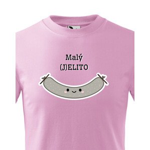 Vtipné dětské tričko s potiskem Malý (J)ELITO