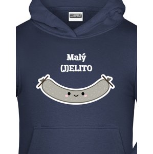 Vtipná dětská mikina s potiskem Malý (J)ELITO