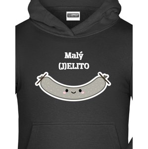 Vtipná dětská mikina s potiskem Malý (J)ELITO