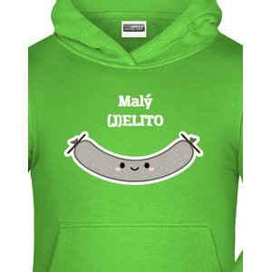 Vtipná dětská mikina s potiskem Malý (J)ELITO