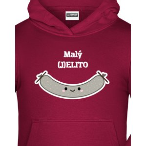 Vtipná dětská mikina s potiskem Malý (J)ELITO