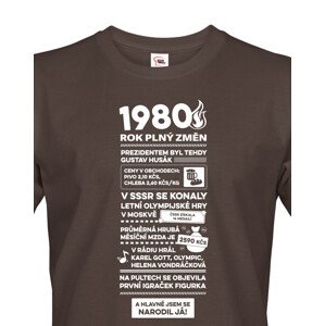Pánské tričko s potiskem Newspaper, ke 45. narozeninám