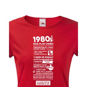 Dámské tričko s potiskem Newspaper, ke 45. narozeninám