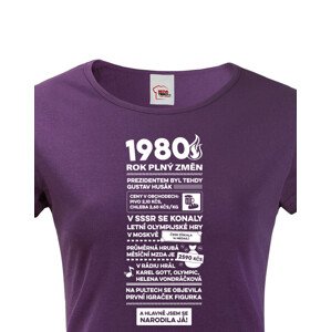 Dámské tričko s potiskem Newspaper, ke 45. narozeninám