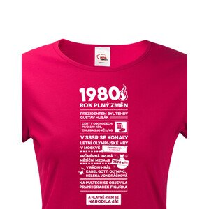Dámské tričko s potiskem Newspaper, ke 45. narozeninám