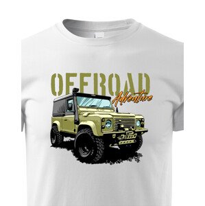 Dětské tričko s potiskem Land Rover Defender -   tričko pro milovníky aut