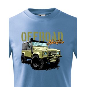 Dětské tričko s potiskem Land Rover Defender -   tričko pro milovníky aut