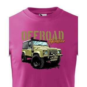 Dětské tričko s potiskem Land Rover Defender -   tričko pro milovníky aut