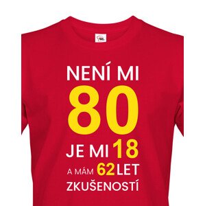 Pánské  tričko k 80. narozeninám - ideální dárek k 80. narozeninám