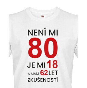 Pánské  tričko k 80. narozeninám - ideální dárek k 80. narozeninám