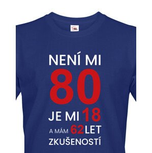 Pánské  tričko k 80. narozeninám - ideální dárek k 80. narozeninám