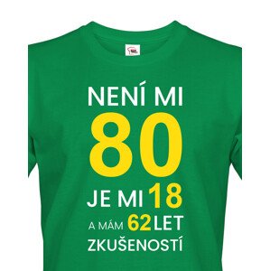 Pánské  tričko k 80. narozeninám - ideální dárek k 80. narozeninám