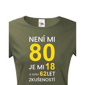 Dámské tričko k 80. narozeninám - skvělý dárek k 80. narozeninám