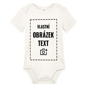 Dětské body s krátkým rukávem a vlastním potiskem