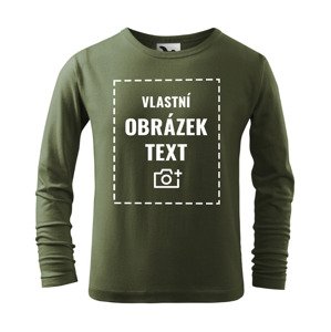 Dětské triko s dlouhým rukávem a vlastním potiskem