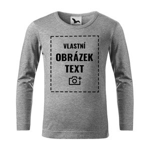 Dětské triko s dlouhým rukávem a vlastním potiskem