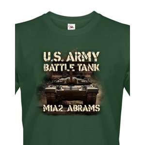 Pánské tričko Abrams M1A2  - tričko pro milovníky tanků