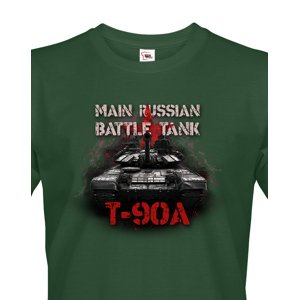 Pánské tričko  T90A  - tričko pro milovníky tanků