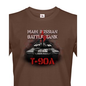 Pánské tričko  T90A  - tričko pro milovníky tanků