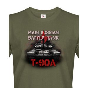 Pánské tričko  T90A  - tričko pro milovníky tanků