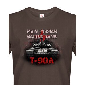 Pánské tričko  T90A  - tričko pro milovníky tanků