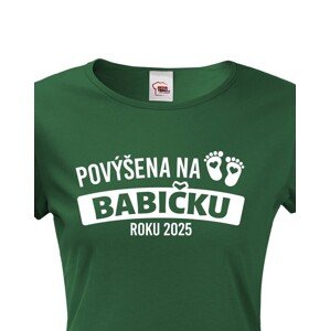 Tričko pro budoucí babičku roku 2025 - skvělý dárek